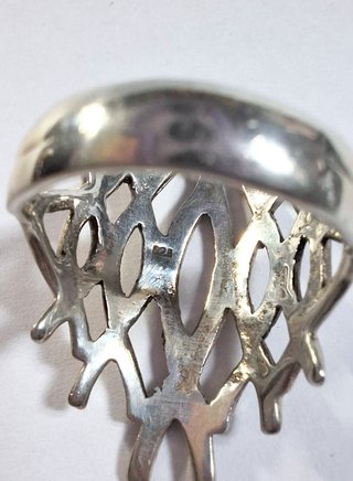 Anillo 17ES Plata Ley Grande Diseño Original