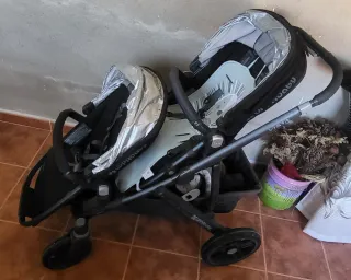 Carrito Uppababy Vista+2 sillas+capazo+accesorios