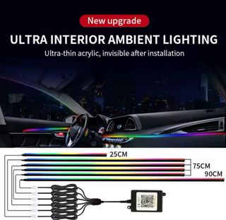 Kit Luces LED RGB Coche Interior 6 en 1