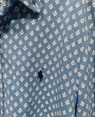 Camisa Polo Ralph Lauren M Estampada Azul