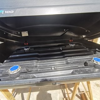 Viaje Baúl de techo negro 304L Modelo Bermude 100