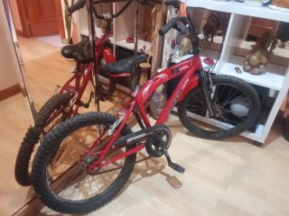 Bicicleta infantil roja