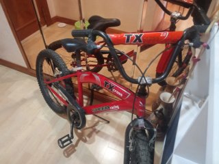 Bicicleta infantil roja