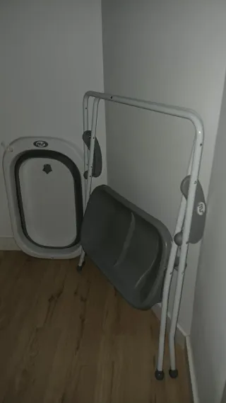 Bañera cambiador plegable