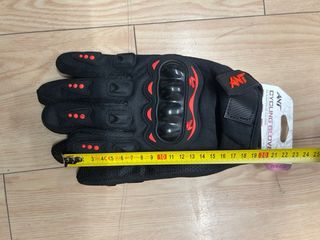 Guantes Ciclismo Moto ANT Negro Rojo