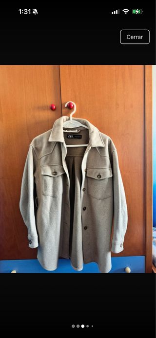 Sobrecamisa Zara Beige