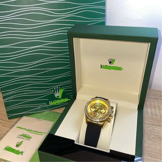 Reloj de acero dayton Oro Diamantes Negro