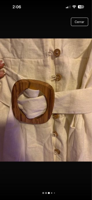 Vestido Zara Lino Talla Única