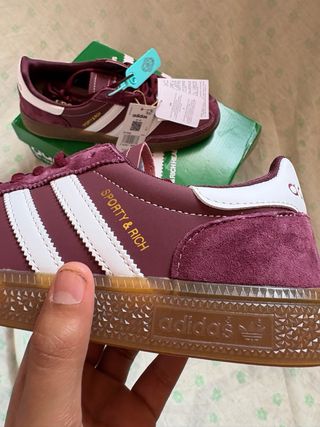 Adidas x Sporty & Rich Zapatillas Burdeos