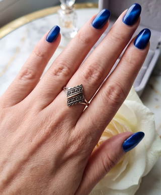 Anillo Vintage Plata y Oro Rosa