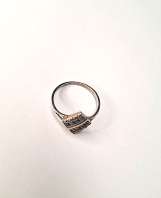 Anillo Vintage Plata y Oro Rosa