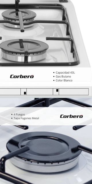 Cocina de gas butano Corberó