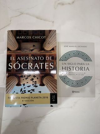Lote: El asesinato de Sócrates + Un siglo ... - Marcos Chicot y José Manuel Lech