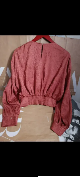 Blusa Zara Roja Talla L