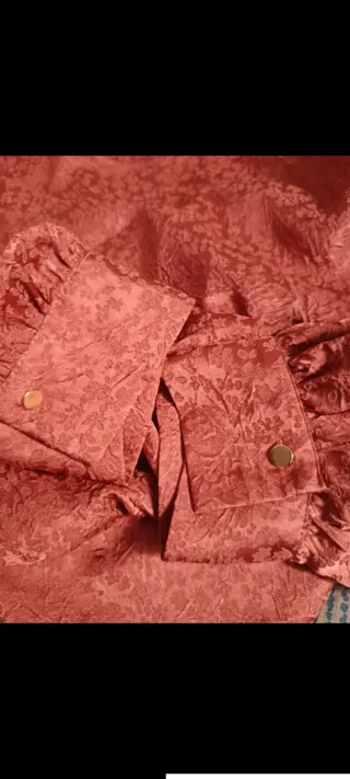 Blusa Zara Roja Talla L