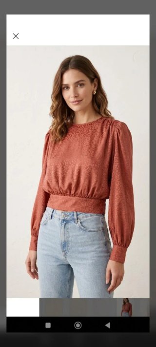 Blusa Zara Roja Talla L