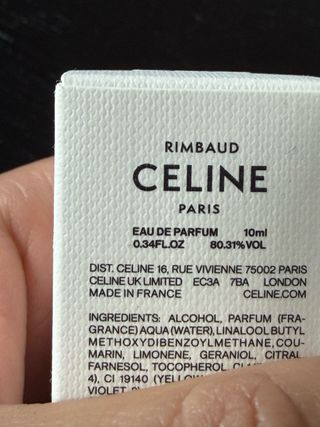 Perfume Celine Rimbaud 10 ml