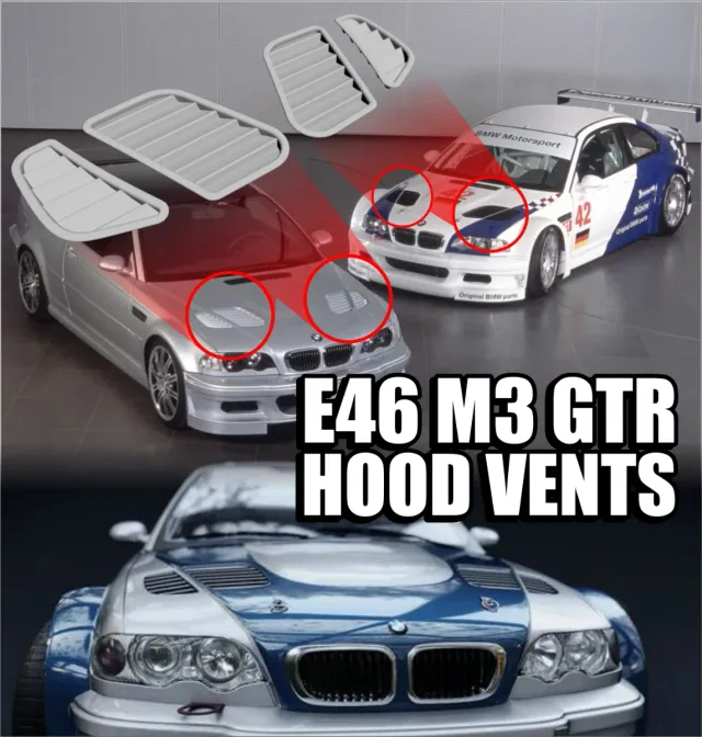 Rejillas Capó BMW E46 E36 GTR