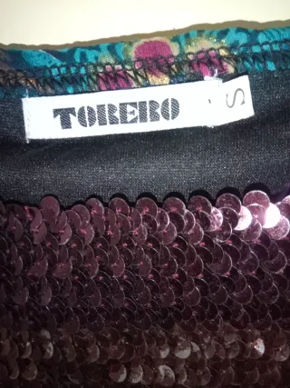 Vestido de TORERO , plisado y pecho en lentejuelas