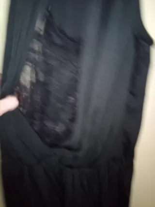 Vestido Zara Basic Negro Talla M