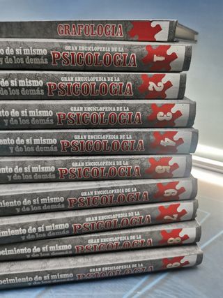 libros, GRAN ENCICLOPEDIA DE LA PSICOLOGÍA. EL CONOCIMIENTO DE SI MISMO Y DE LOS DEMÁS. 9 TOMOS + 1 tomo de gramofologia