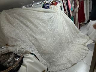 Vestido de Novia Dorado y Blanco