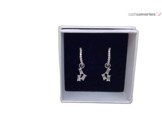 argollas plata 925mm con piedra con circonita