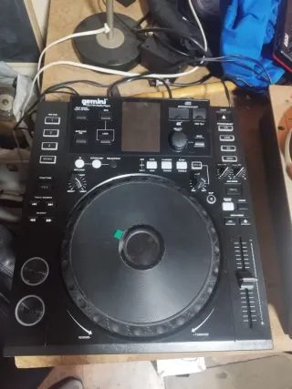 Pareja Gemini CDJ 700 Reproductor DJ Negro