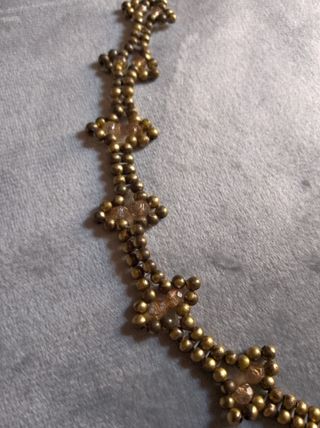 Collana Choker Ottone Vintage Pendente Stella