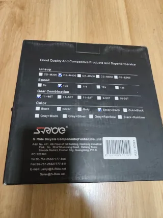 Cassette S-Ride 10v 11-46