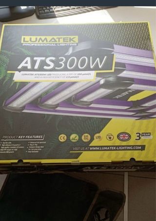 2 Lámparas LED Cultivo Indoor lumatek de 300