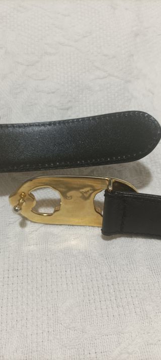 Cintura Celine Triomphe Nero e Oro