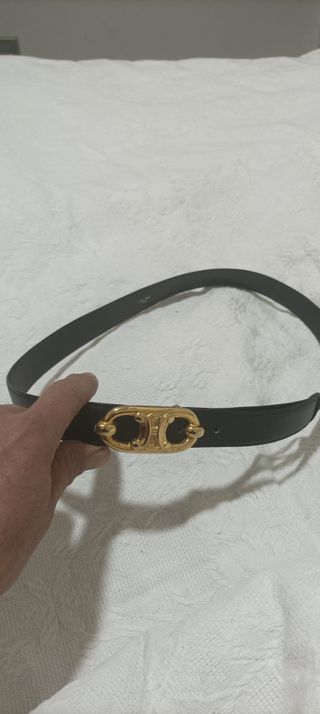 Cintura Celine Triomphe Nero e Oro