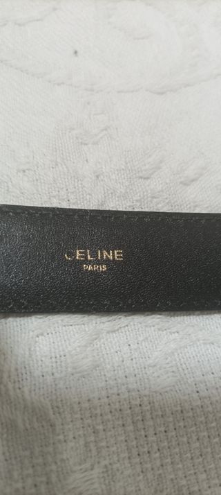 Cintura Celine Triomphe Nero e Oro