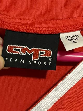 Camiseta Cmp Roja y Negra Rayas