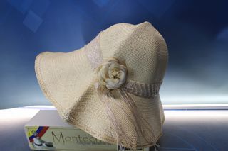 Sombrero Panamá hecho a mano, Montecristi, Ecuador. Nuevo, en su caja.