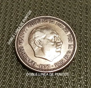 2,5 Pesetas 1953 ERROR