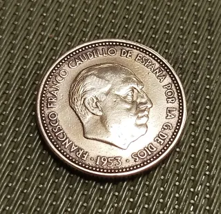 2,5 Pesetas 1953 ERROR
