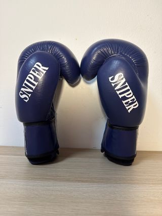 Guantes Boxeo Charlie Sniper 10oz Azul