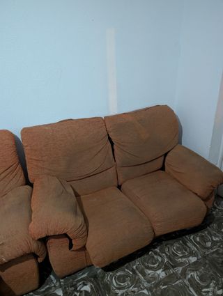 2 Sillones Naranja Tela