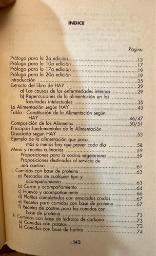 Libro La Alimentación disociada según Hay