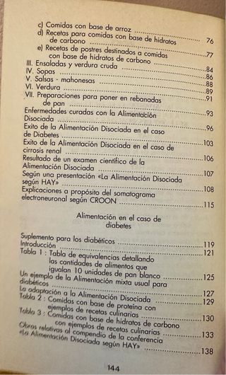 Libro La Alimentación disociada según Hay