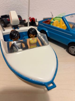 Playmobil familia y accesorios playa