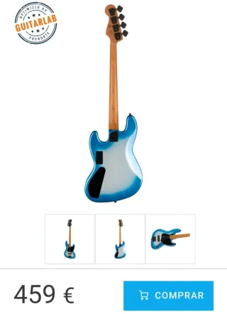 Bajo Squier Jazz Bass Activo Azul