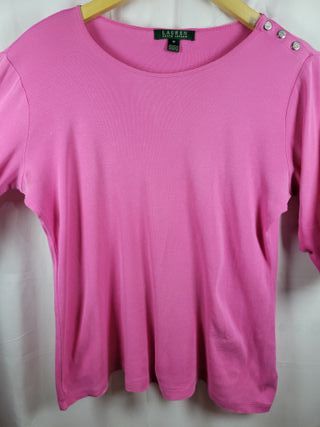 Camiseta rosa mujer talla L Lauren Ralph Lauren
