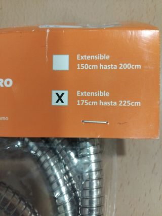 Flexo Ducha Acero Inoxidable y Plástico
