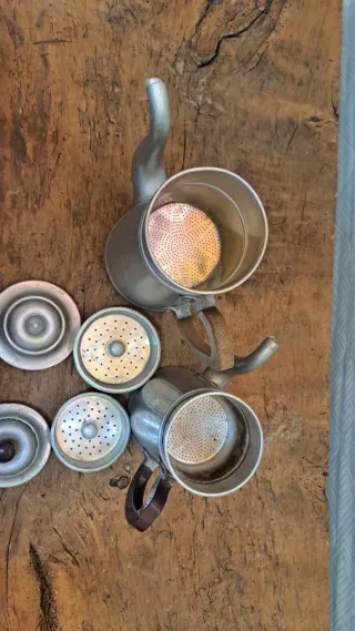 Set di 2 caffettiere vintage