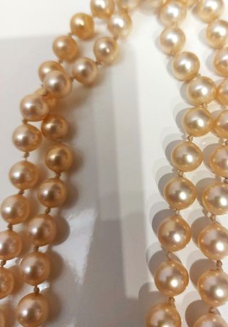 Collar vintage de perlas Majorica 1970 8mm y 120cm