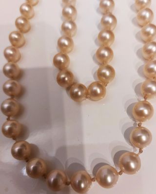 Collar vintage de perlas Majorica 1970 8mm y 120cm