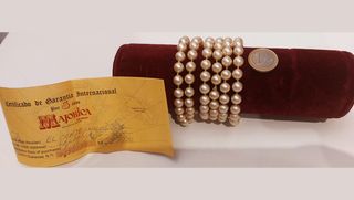 Collar vintage de perlas Majorica 1970 8mm y 120cm